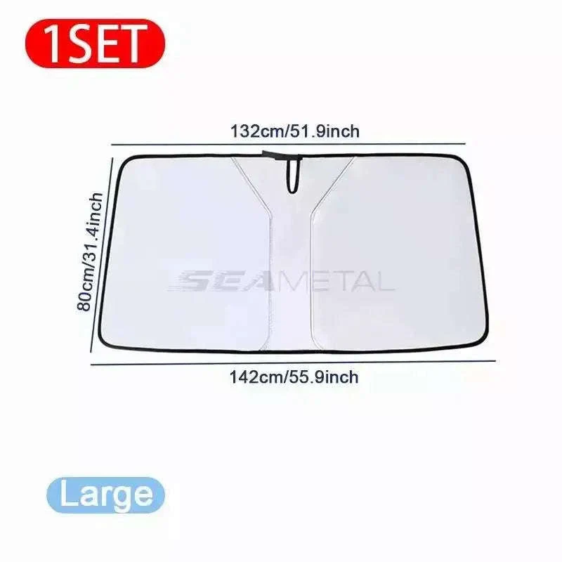 Car Windshield Sun Shade Foldable Front Window Sun Protection Cover - Image 25
