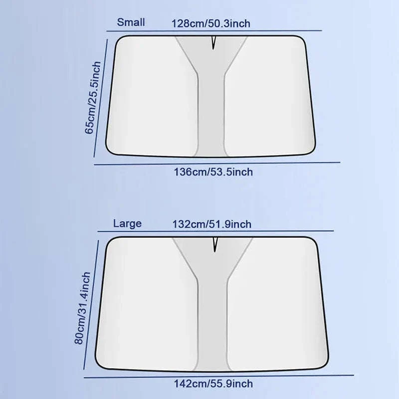Car Windshield Sun Shade Foldable Front Window Sun Protection Cover - Image 4