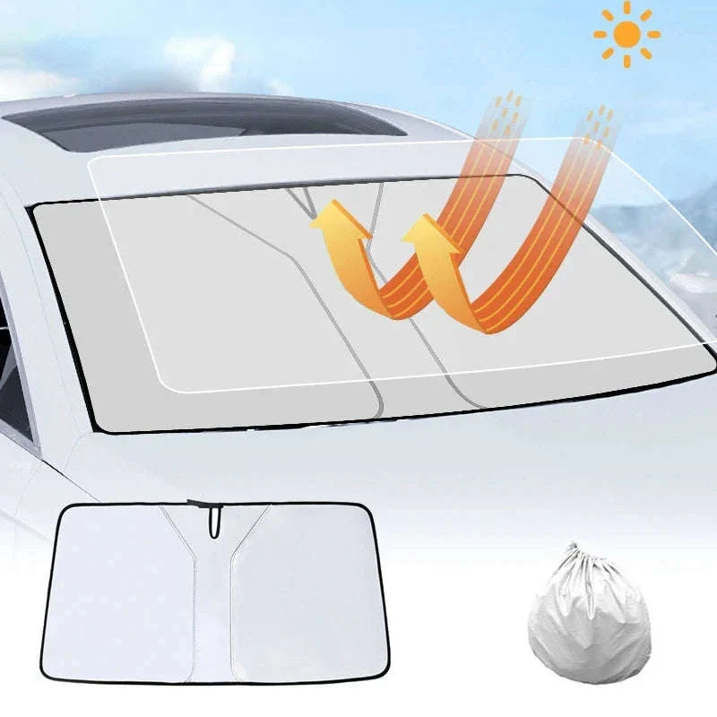 Car Windshield Sun Shade Foldable Front Window Sun Protection Cover - Image 6