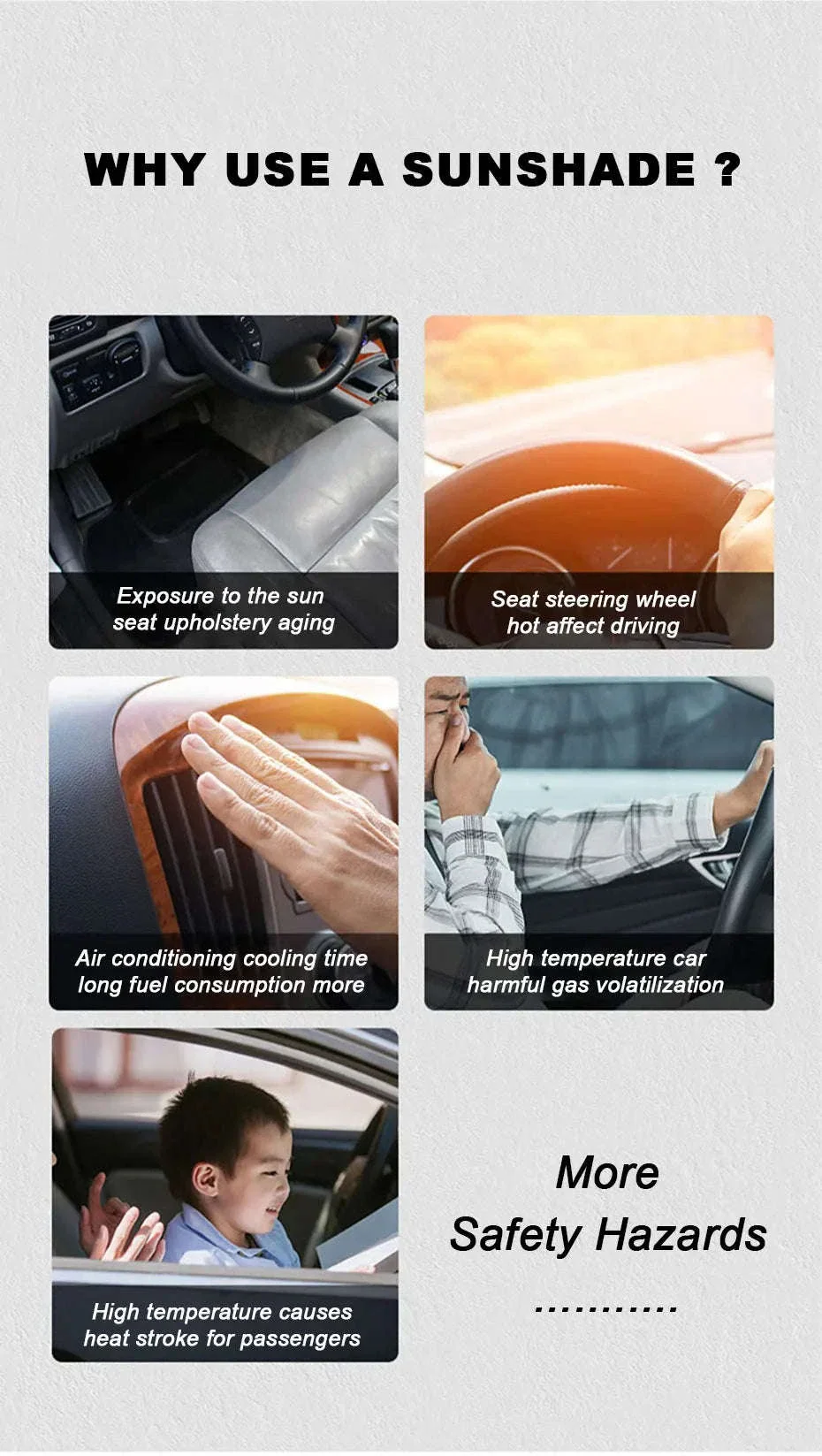 Car Windshield Sun Shade Foldable Front Window Sun Protection Cover - Image 9