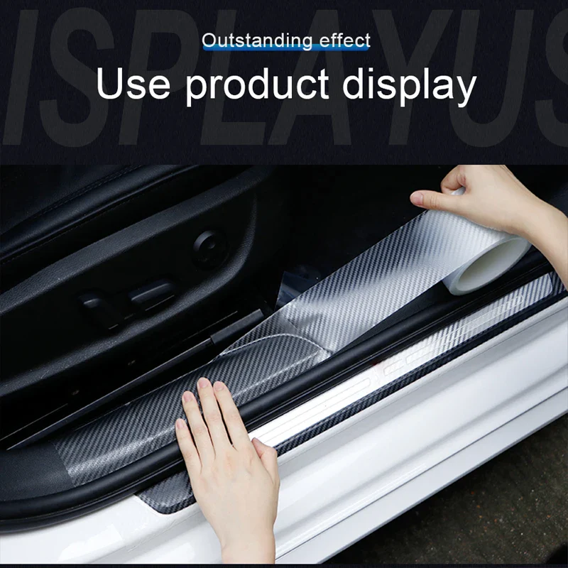 Transparent Carbon Fiber Car Sticker Protector - Image 6