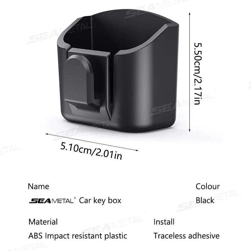 Dashboard Car Key Storage Box with Hanging Hook - Image 6