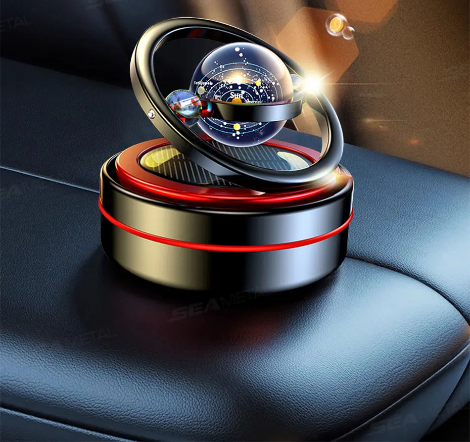 Eco-Friendly Solar Car Air Freshener with Automatic Rotation - Image 11