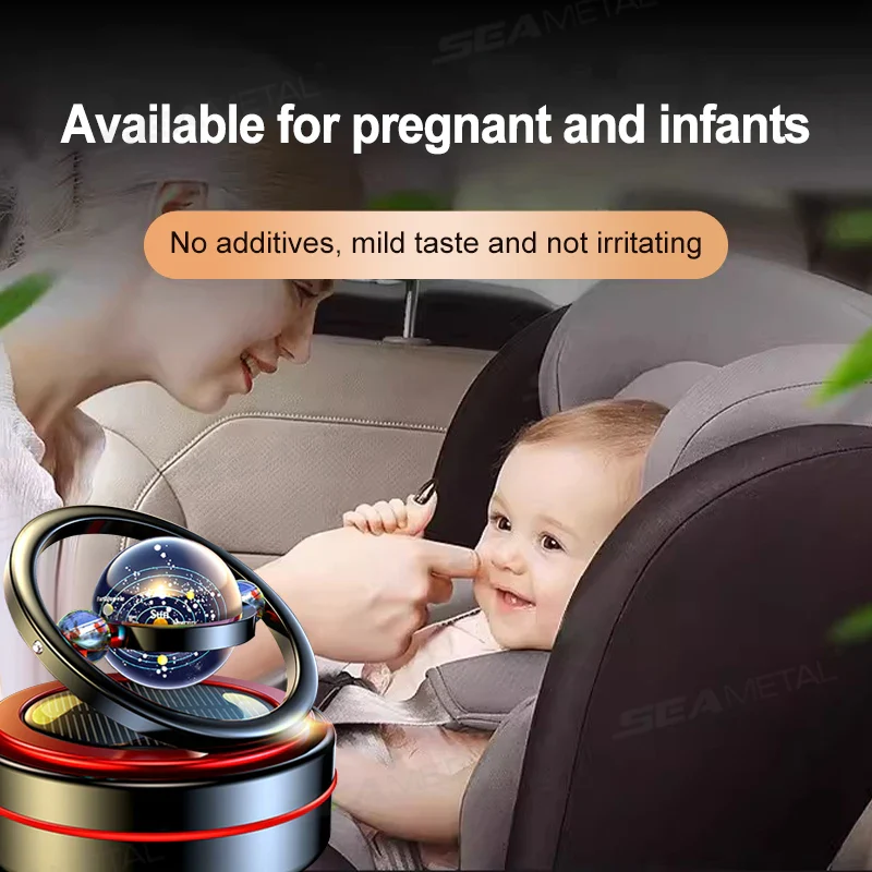 Eco-Friendly Solar Car Air Freshener with Automatic Rotation - Image 4