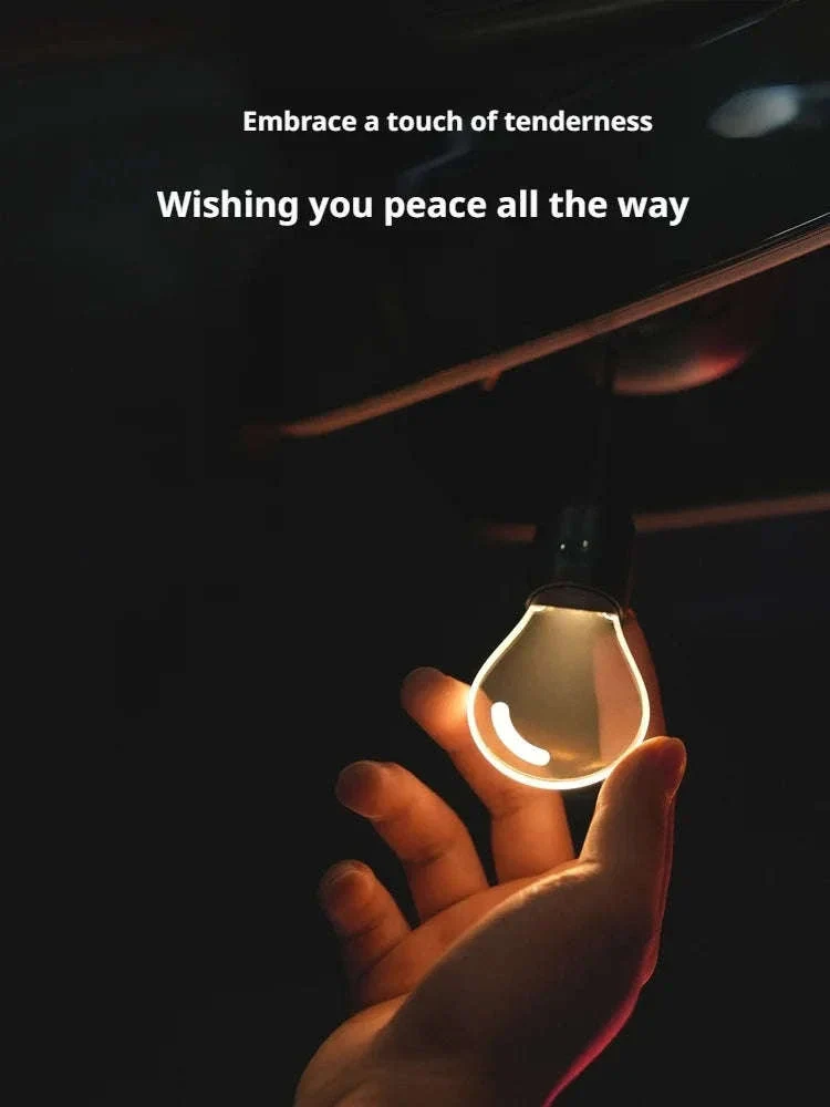 Elegant Bulb Light Car Pendant Mirror Hanging Soft Glow LED Ambient Light Decoration - Image 21