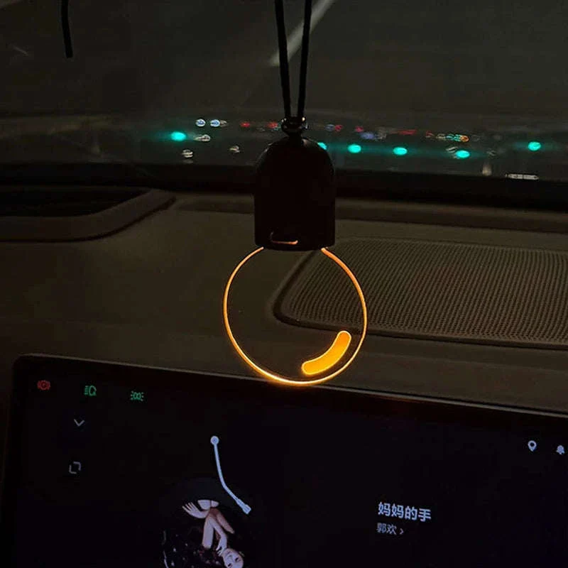 Elegant Bulb Light Car Pendant Mirror Hanging Soft Glow LED Ambient Light Decoration - Image 23