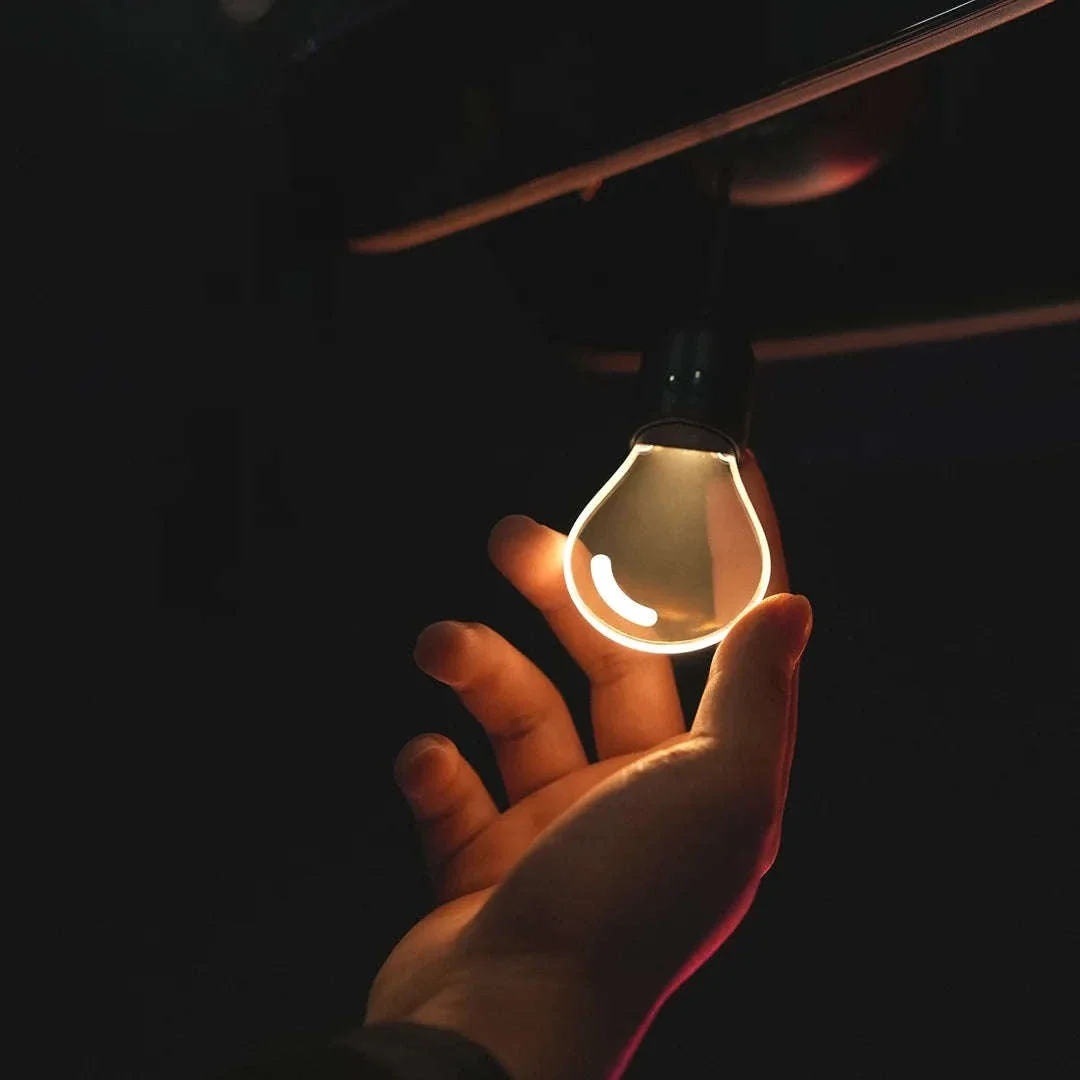 Elegant Bulb Light Car Pendant Mirror Hanging Soft Glow LED Ambient Light Decoration - Image 6