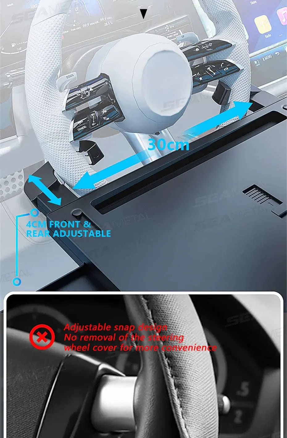 Extendable Steering Wheel Tray for Car - Image 16