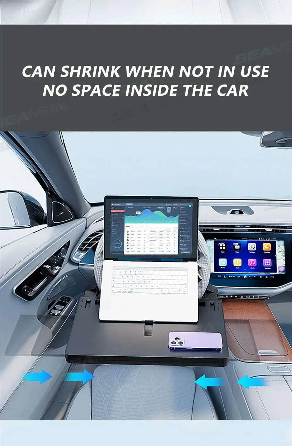 Extendable Steering Wheel Tray for Car - Image 9