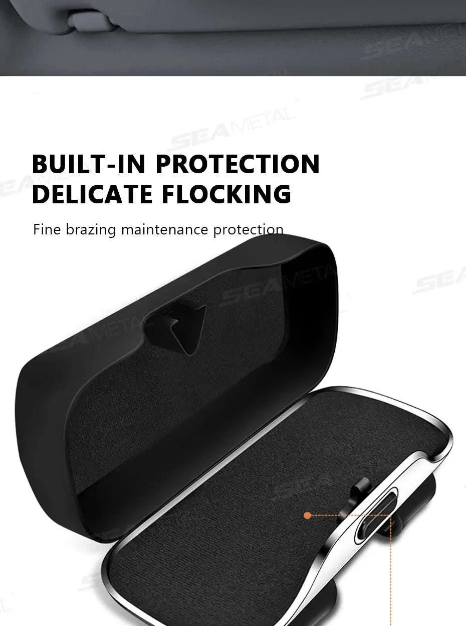 Extra-Large Car Glasses Case for Sun Visor - Image 13