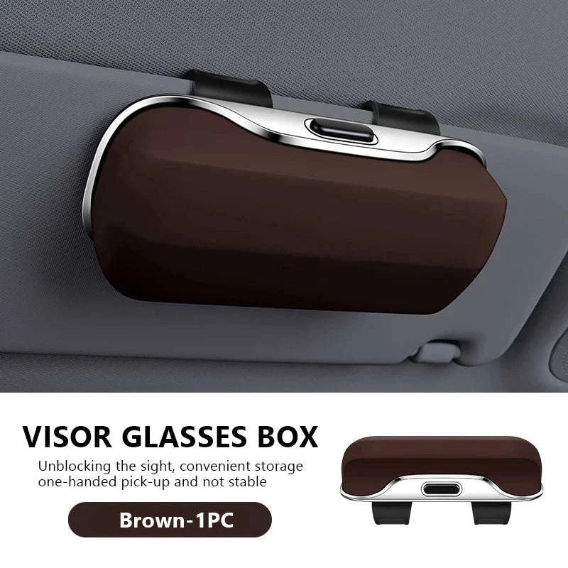 Extra-Large Car Glasses Case for Sun Visor - Image 19