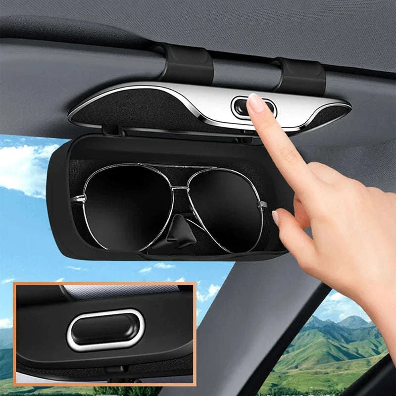 Extra-Large Car Glasses Case for Sun Visor - Image 6