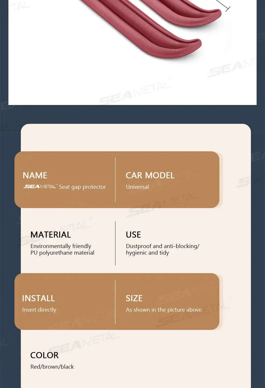 Flexible Car Seat Gap Filler PU Universal - Image 17