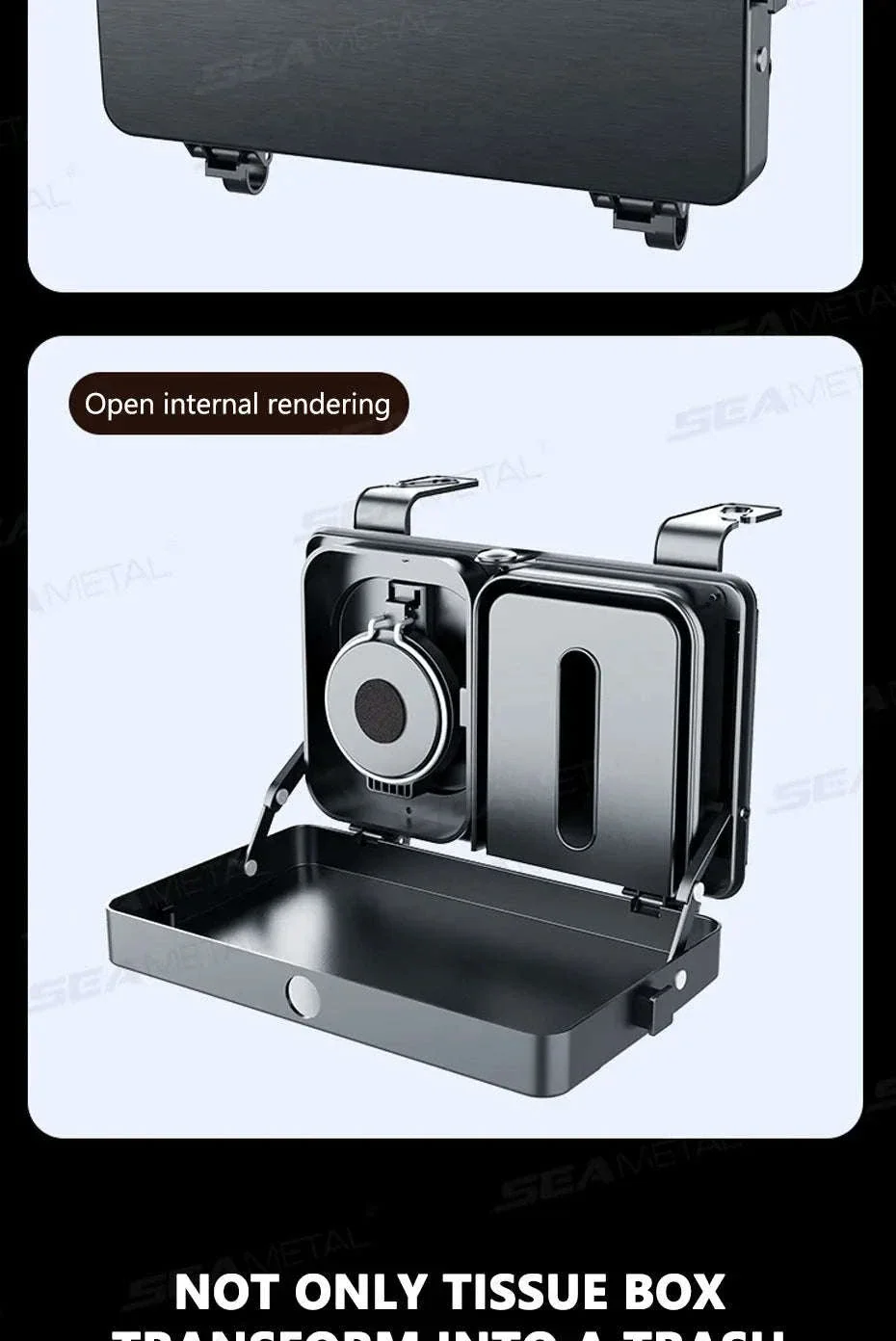 Foldable Car Seat Tray Table with Drink Holder - Image 11