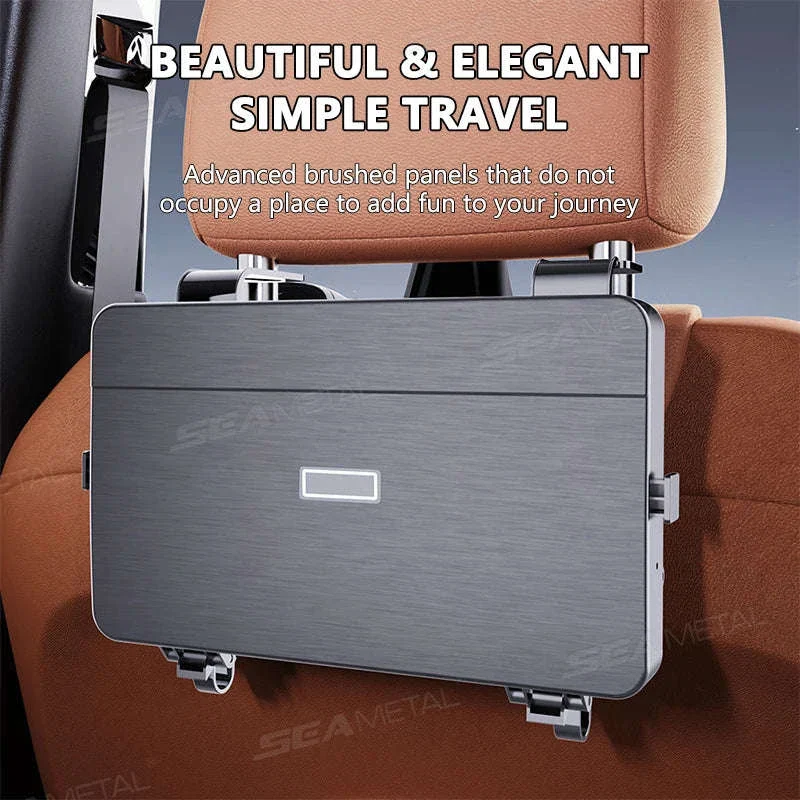 Foldable Car Seat Tray Table with Drink Holder - Image 2