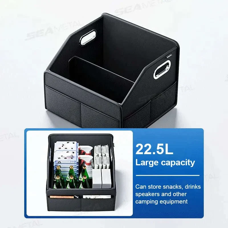 Foldable Car Trunk Organizer with 6 Pockets, 22.5L - Image 3