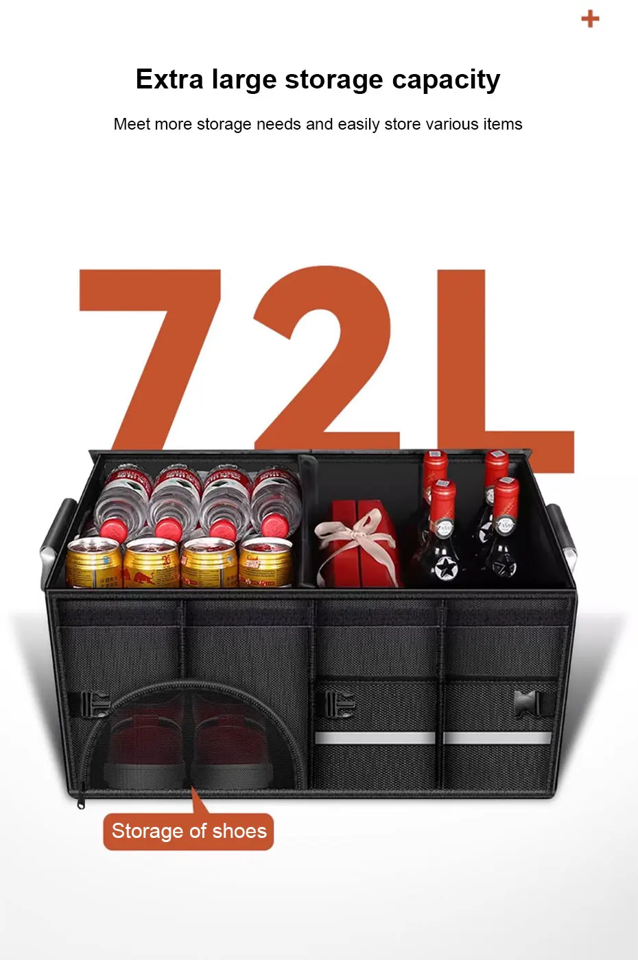 Foldable Waterproof Trunk Storage Box 110L Large Capacity Car Organizer - Image 12