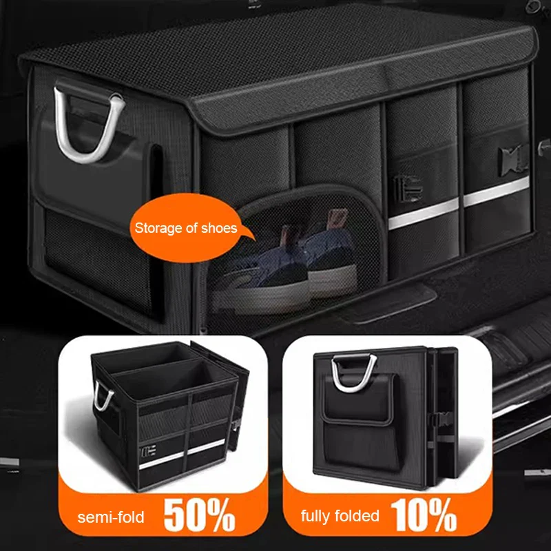 Foldable Waterproof Trunk Storage Box 110L Large Capacity Car Organizer - Image 3