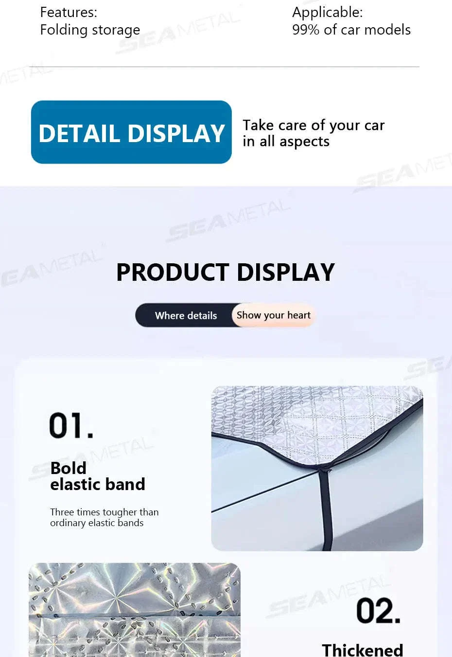 Full-Coverage Car Windshield Sun Shade Cover - Image 17