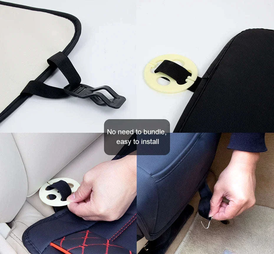 Full-Surrounded PU Leather Car Seat Cover - Image 18
