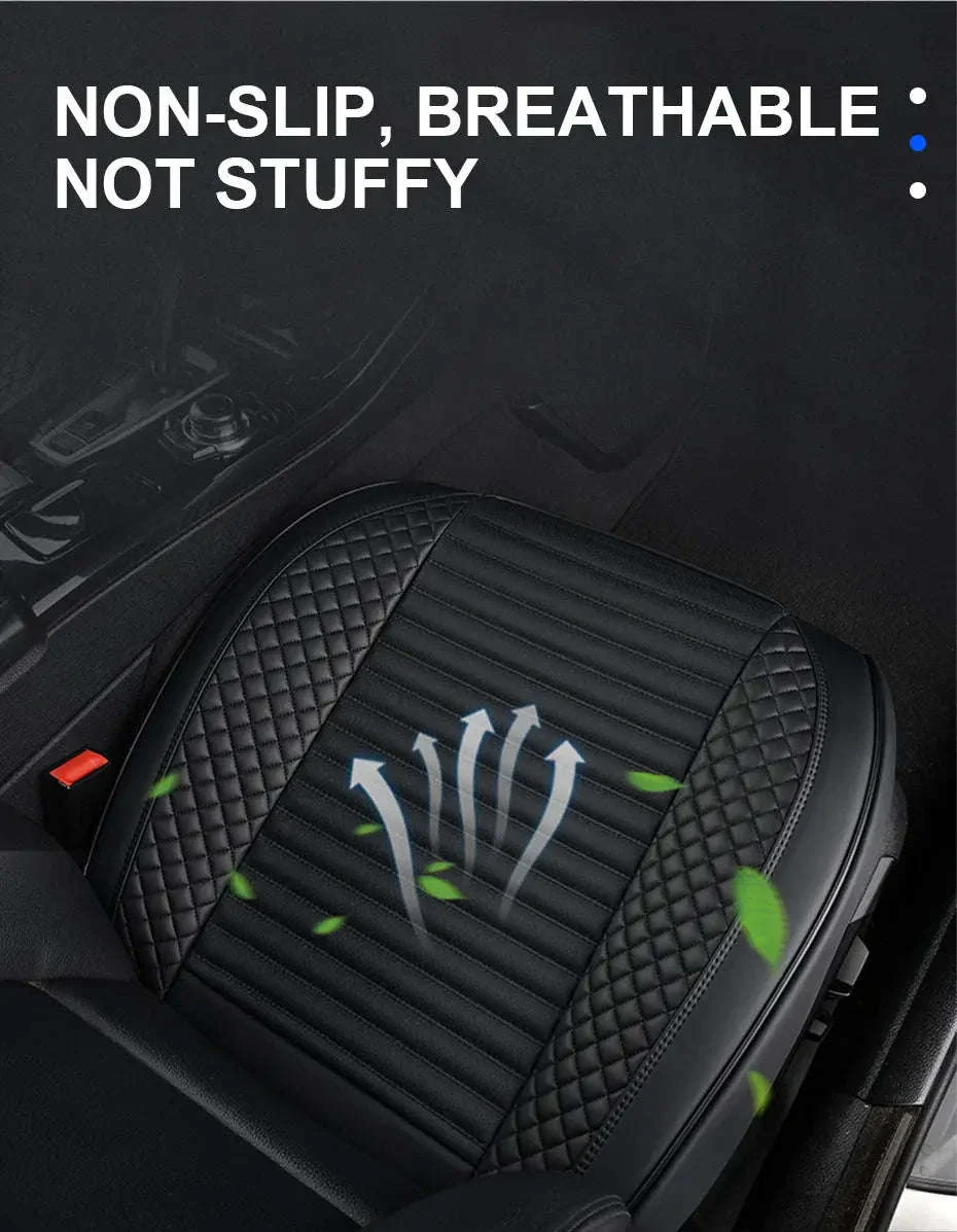 Full-Wrapped Breathable PU Car Front Seat Cover - Image 10
