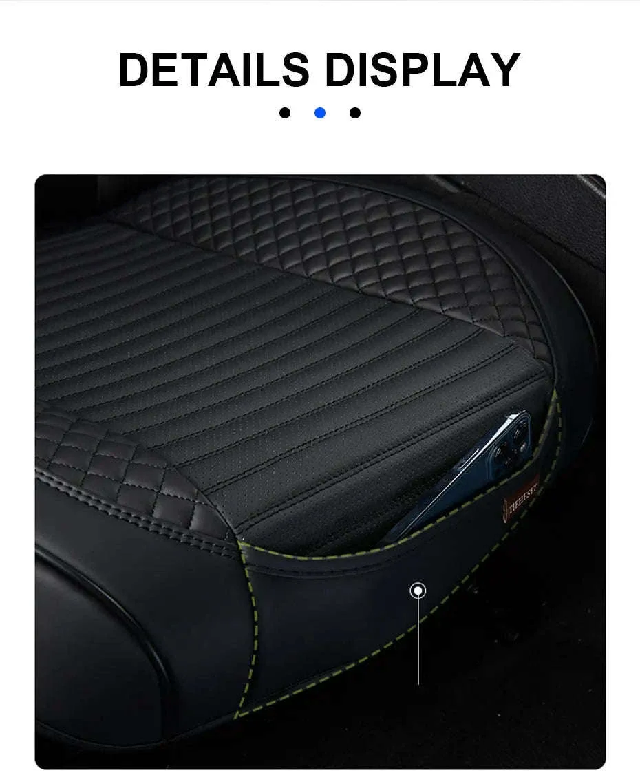 Full-Wrapped Breathable PU Car Front Seat Cover - Image 15