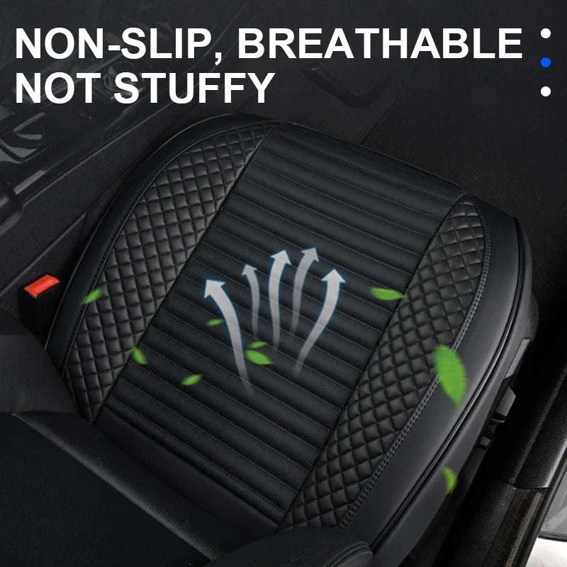 Full-Wrapped Breathable PU Car Front Seat Cover - Image 2