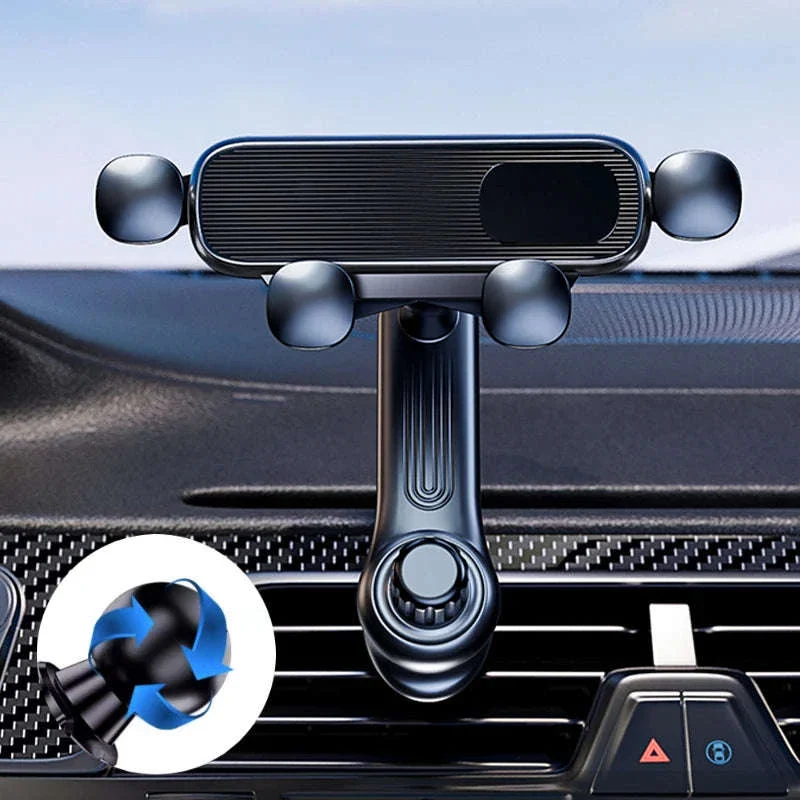 Gravity Car Phone Holder Air Vent Telescopic 360-Degree Mount - Image 2