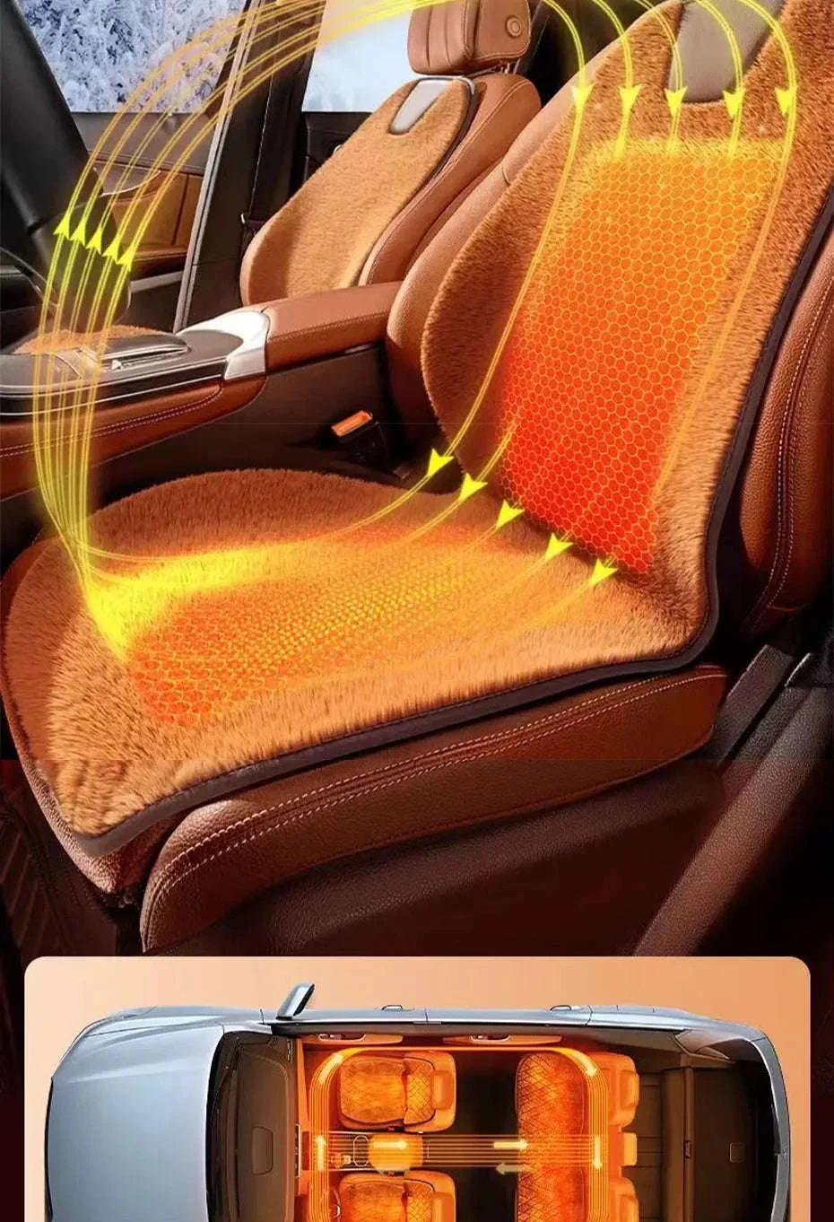 Heating Car Seat Cushion for Winter Driving - Image 10
