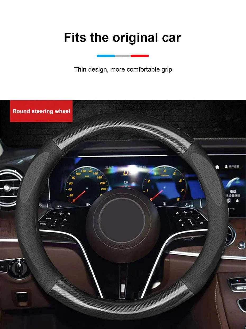 Heavy Duty Full-Wrapped Steering Wheel Cover 38cm Universal - Image 10