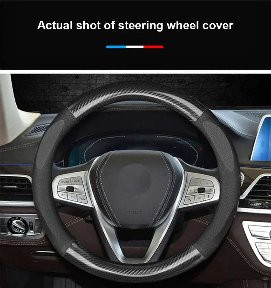 Heavy Duty Full-Wrapped Steering Wheel Cover 38cm Universal - Image 16