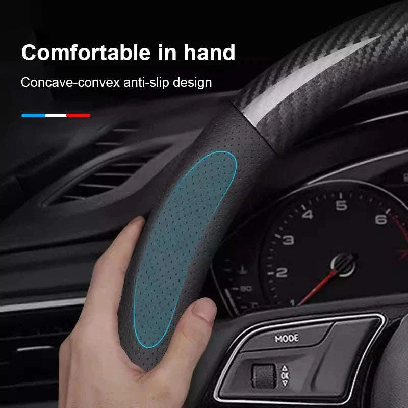 Heavy Duty Full-Wrapped Steering Wheel Cover 38cm Universal - Image 2