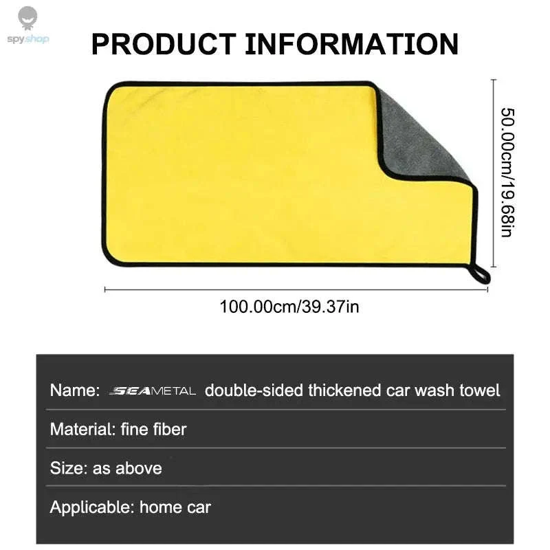 Microfiber Car Wash Towel for Fast, Scratch-Free Drying - Image 2
