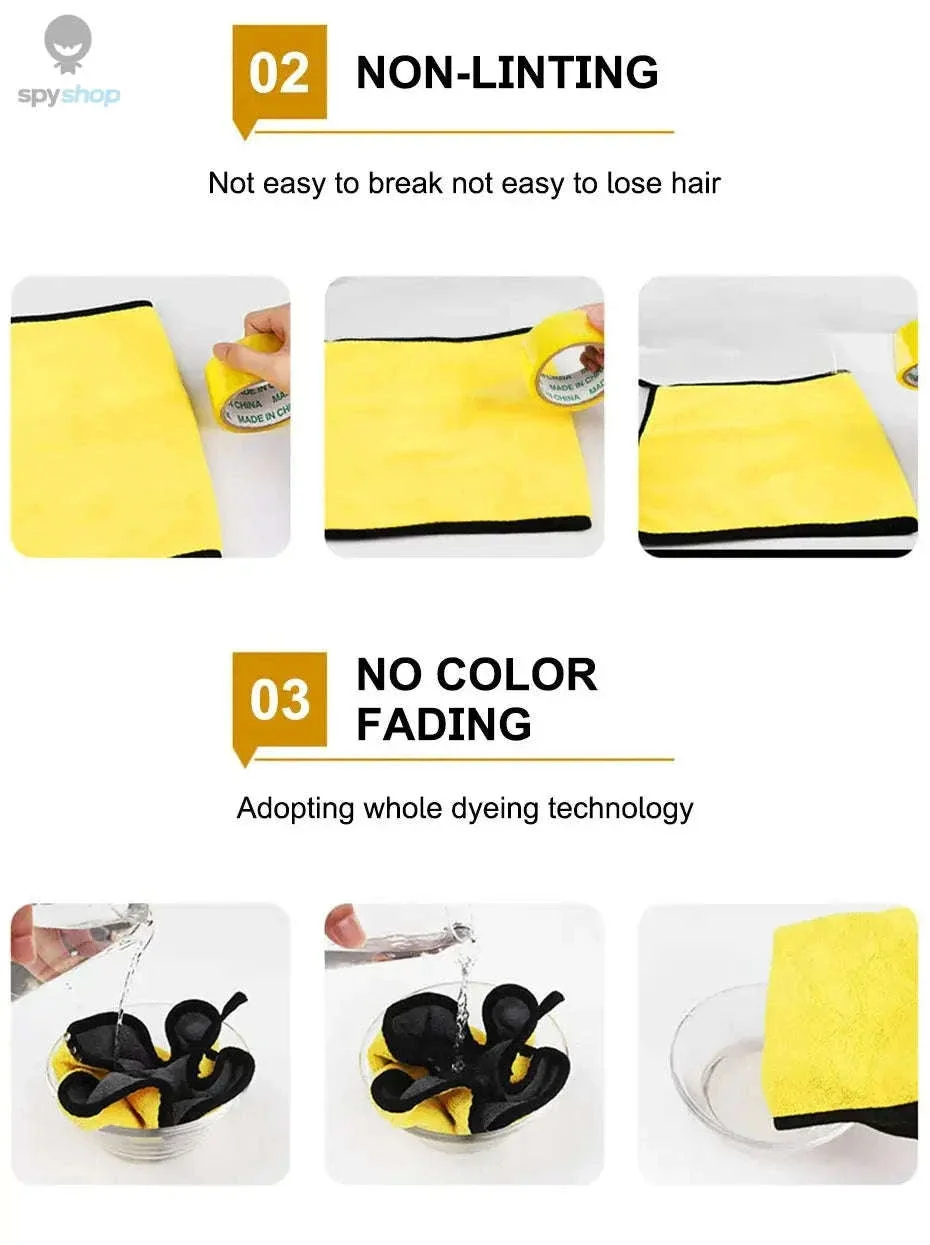 Microfiber Car Wash Towel for Fast, Scratch-Free Drying - Image 9
