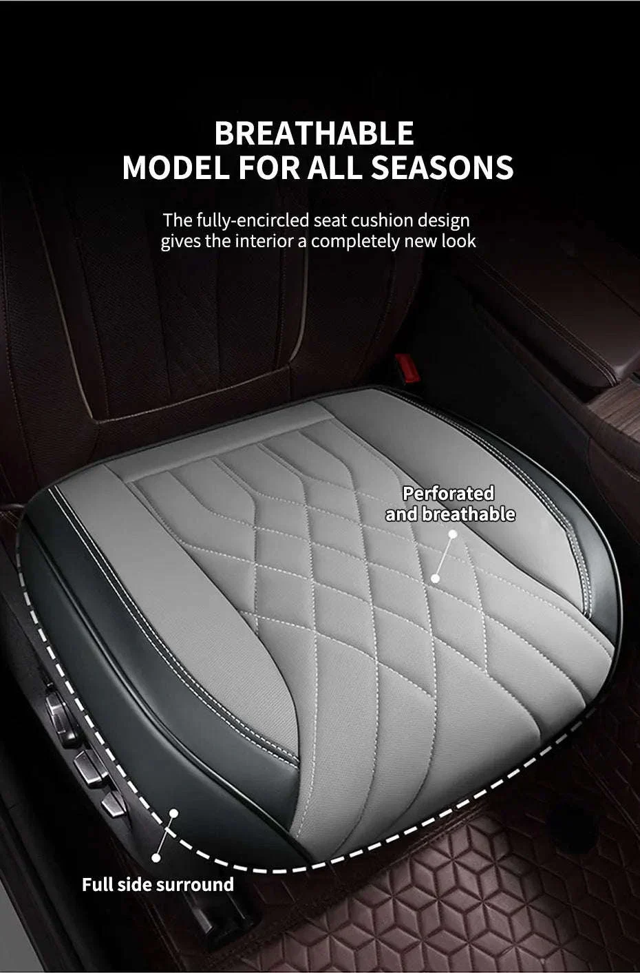Luxury Full-Wrapped Car Seat Cover - Image 9