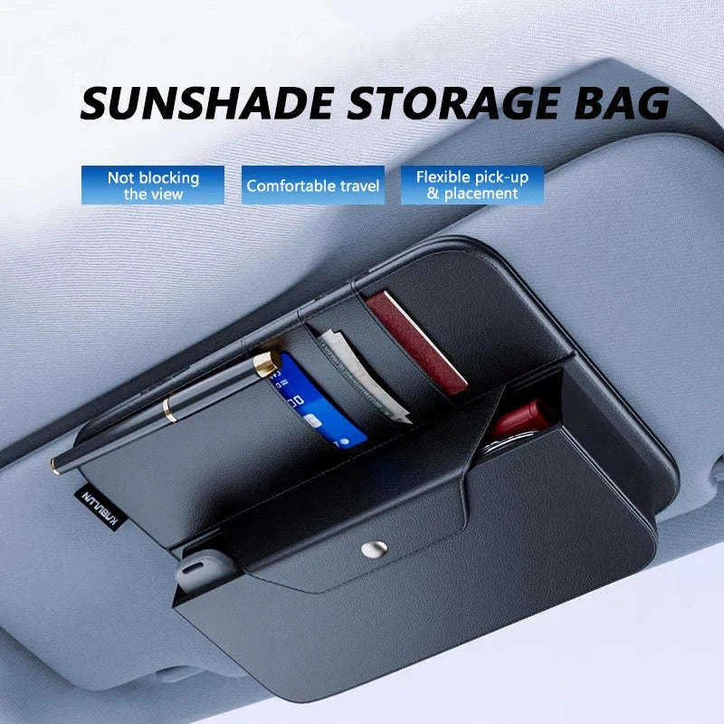 Car Sun Visor Organizer Multi-Pocket Storage Bag - Image 19