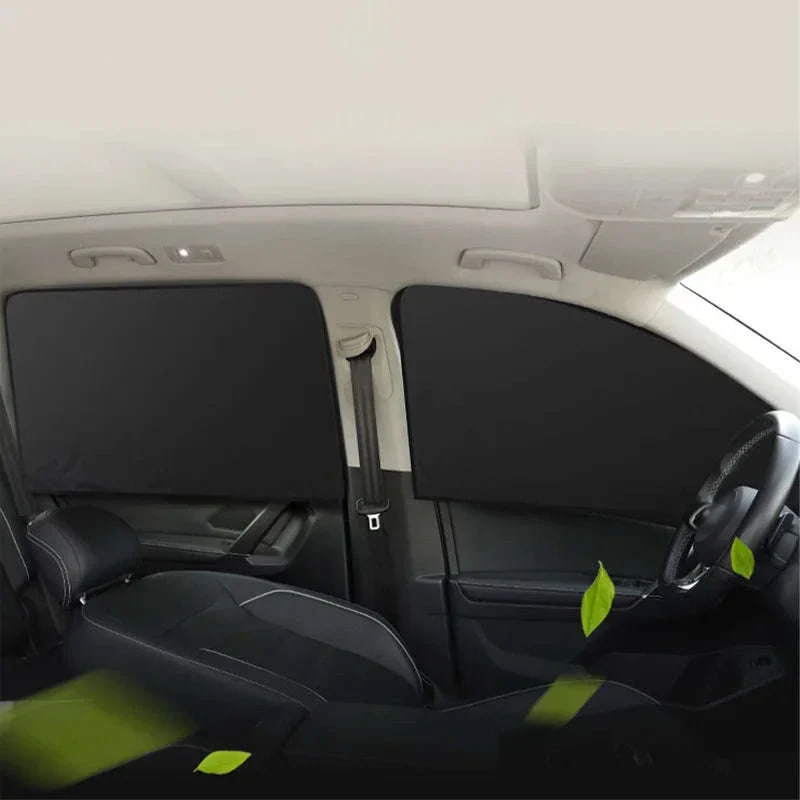 Magnetic Car Side Window Curtain 2Pcs Privacy Sun Shade - Image 6
