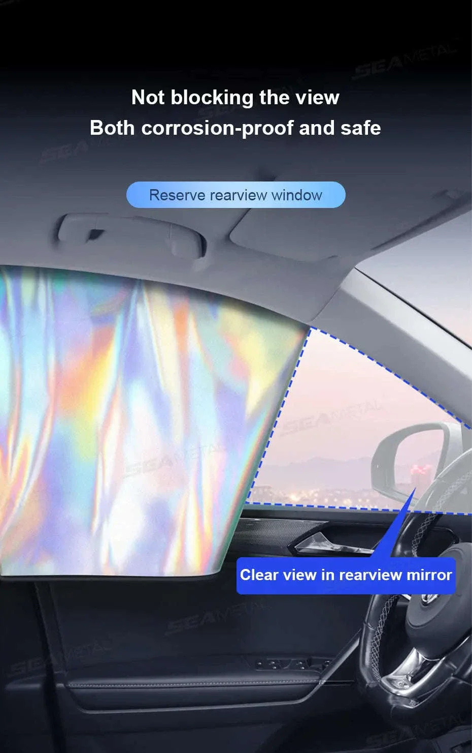 Magnetic Car Window Sun Shade Privacy Curtain - Image 15