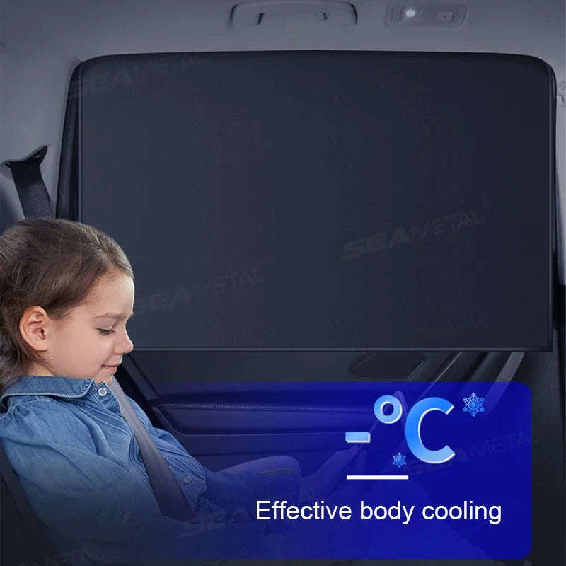 Magnetic Car Window Sun Shade Privacy Curtain - Image 4