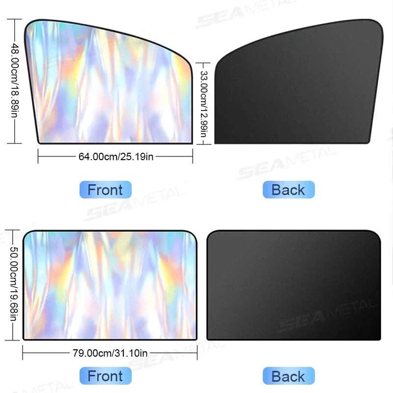 Magnetic Car Window Sun Shade Privacy Curtain - Image 6
