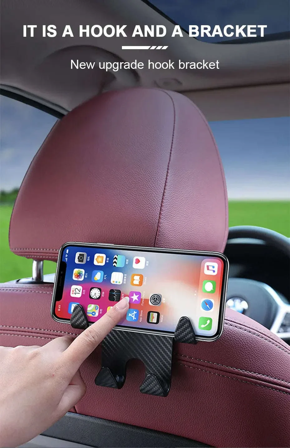 Multifunctional Car Headrest Seat Back Hook - Image 10