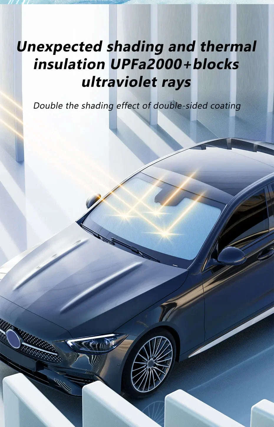 Windshield Sun Shade for Car Cooling and Sun Protection - Image 9