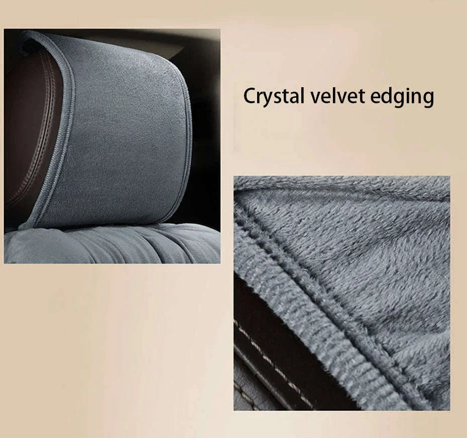 Plush Car Seat Cover Winter Warm Anti-Slip Seat Cushion - Image 12