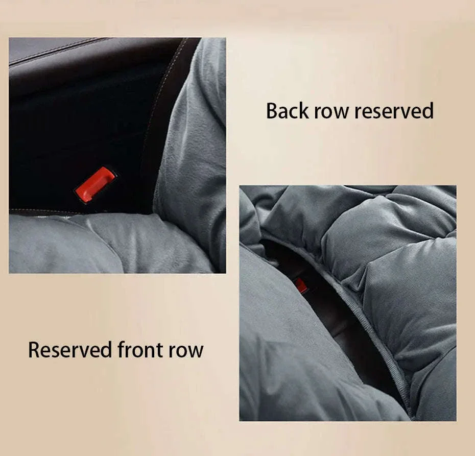Plush Car Seat Cover Winter Warm Anti-Slip Seat Cushion - Image 14