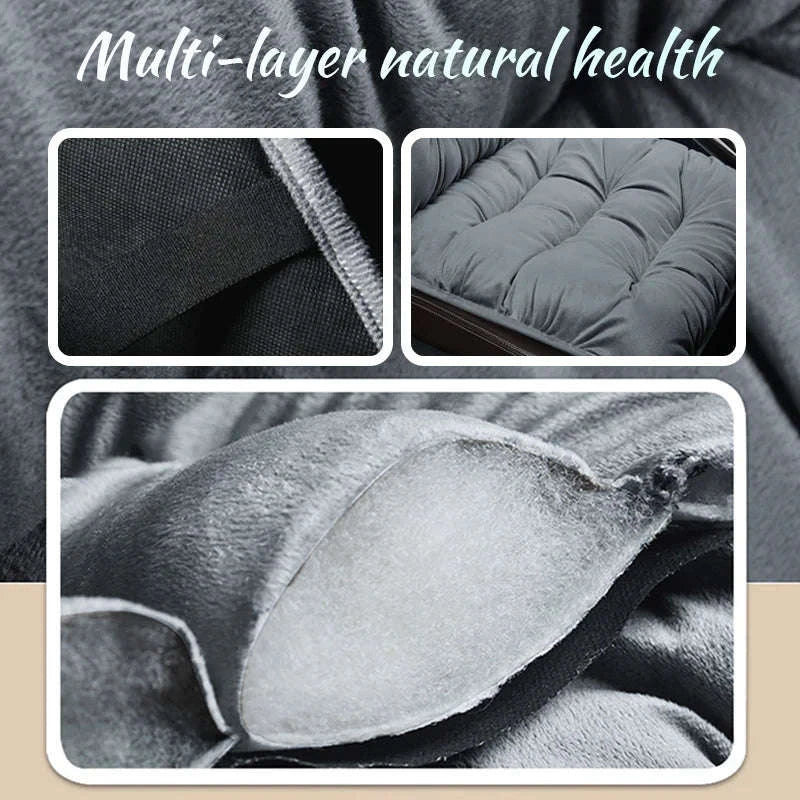 Plush Car Seat Cover Winter Warm Anti-Slip Seat Cushion - Image 2