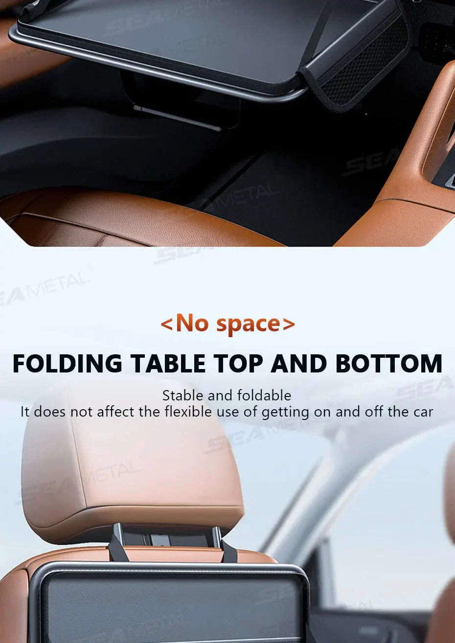 Portable Steering Wheel Foldable Tray with Multi-Pocket Storage - Image 16