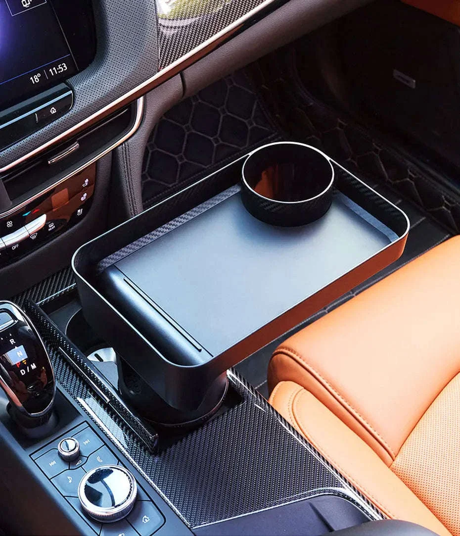 Premium Car Cup Holder Expander with Tray - Image 19