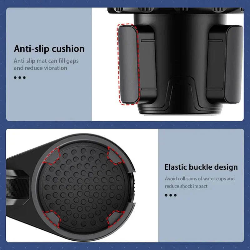 Premium Car Cup Holder Expander with Tray - Image 4