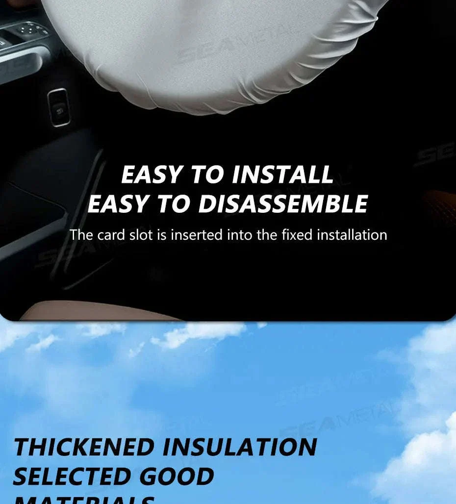 Universal Steering Wheel Sunshade Cover - Image 10