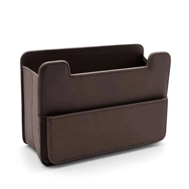 Tiny Car Trash Can with Pocket, Waterproof PU Leather - Image 22